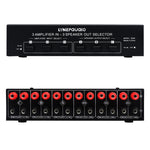 Amplificatore e commutatore 3 input 3 output per altoparlanti