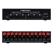 3 Input 3 Output Amplificatore di potenza e commutatore per altoparlanti Comparatore per splitter per altoparlanti, B036