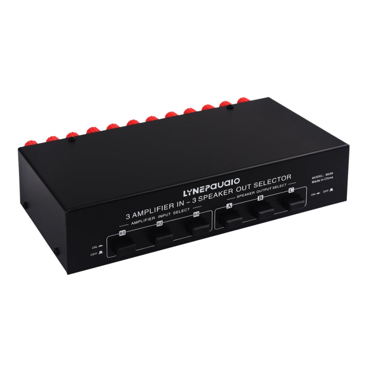 Amplificatore e commutatore 3 input 3 output per altoparlanti