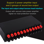 3 Input 3 Output Amplificatore di potenza e commutatore per altoparlanti Comparatore per splitter per altoparlanti, B036