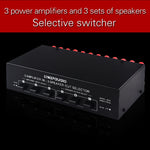 Amplificatore e commutatore 3 input 3 output per altoparlanti