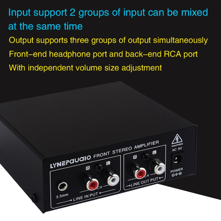Amplificatore audio preamplificatore segnale stereo 60dB