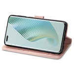 Custodia per telefono in pelle con fibbia in rilievo con chiusura a quattro foglie, For Honor Magic5 Pro, For Honor Magic5, For Motorola Moto E13, For Motorola Moto E22 4G