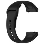Per cinturino di ricambio in silicone tinta unita sportivo Redmi Watch 3 Lite, Black, White, Purple, Pink, Orange, Red, Green, Grey, Blue, Teal