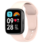 Per cinturino di ricambio in silicone tinta unita sportivo Redmi Watch 3 Lite, Black, White, Purple, Pink, Orange, Red, Green, Grey, Blue, Teal