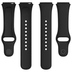 Per cinturino di ricambio in silicone tinta unita sportivo Redmi Watch 3 Lite, Black, White, Purple, Pink, Orange, Red, Green, Grey, Blue, Teal