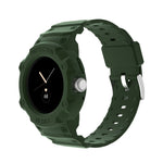 Per Google Pixel Watch JUNSUNMAY Cinturino elastico regolabile in TPU integrato