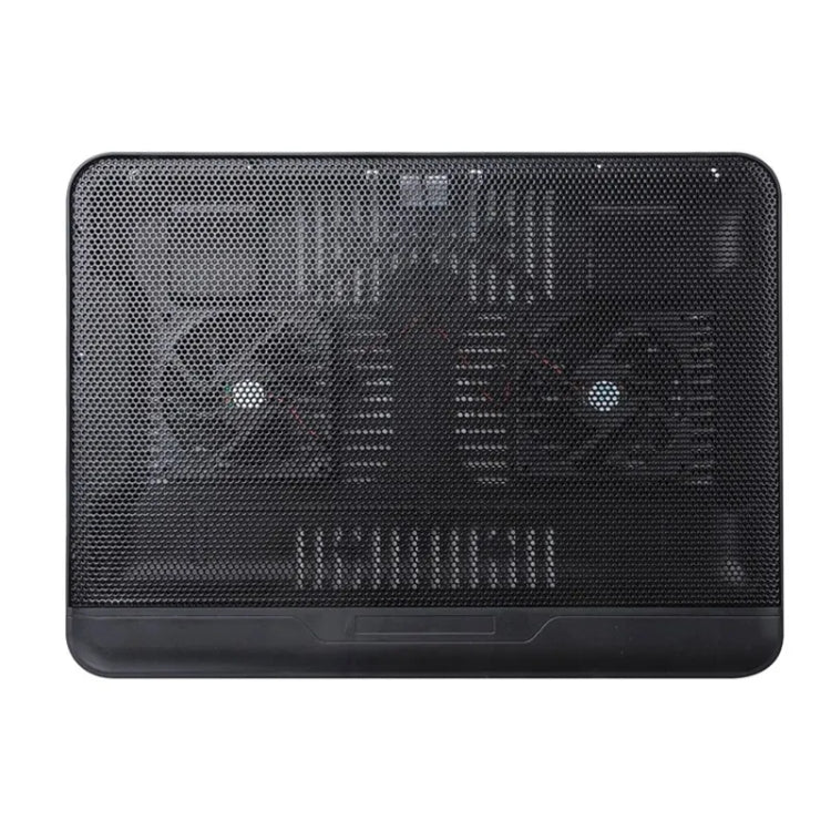 N128 Work Game Dual Fan Laptop Cooling Pad Supporto per dissipazione del calore con luce a LED, N128
