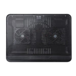 N128 Work Game Dual Fan Laptop Cooling Pad Supporto per dissipazione del calore con luce a LED, N128