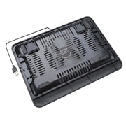 N128 Work Game Dual Fan Laptop Cooling Pad Supporto per dissipazione del calore con luce a LED, N128