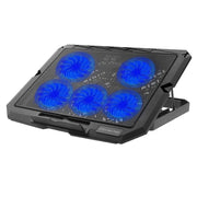 X5 Game Work Mute 5-Fan 7-Gear Supporto di raffreddamento per laptop regolabile in altezza, X5
