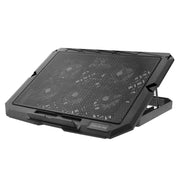 X5 Game Work Mute 5-Fan 7-Gear Supporto di raffreddamento per laptop regolabile in altezza, X5