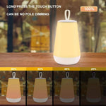 ST117 RGB Remote Control Touch Lampada dimmerabile Luce notturna da comodino portatile, ST117