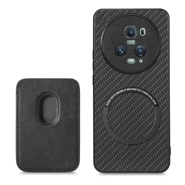 Custodia per telefono magnetica Magsafe in pelle in fibra di carbonio, For Honor Magic5 Pro, FOr vivo X70