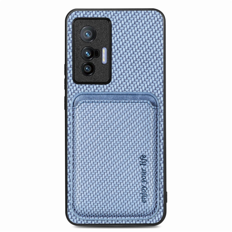 Custodia per telefono magnetica Magsafe in pelle in fibra di carbonio, For Honor Magic5 Pro, FOr vivo X70
