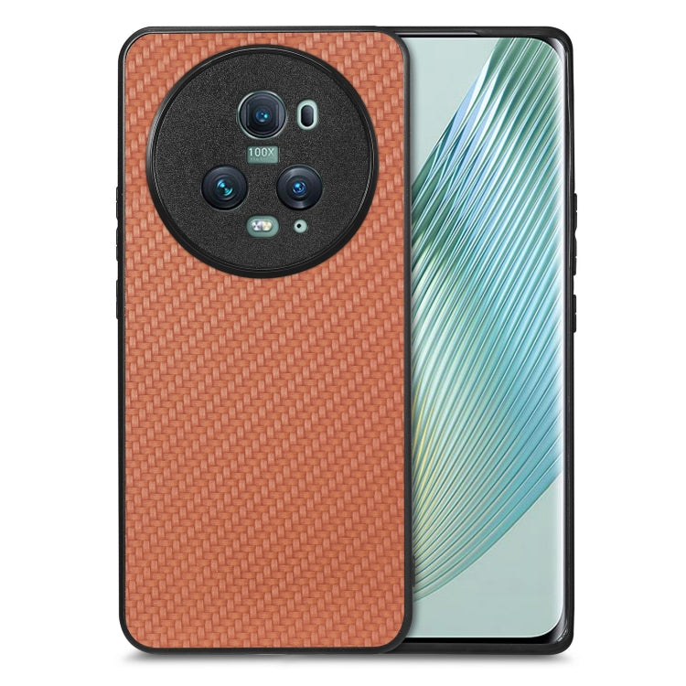 Cover posteriore in pelle con texture in fibra di carbonio, For Honor Magic5 Pro, For vivo X70