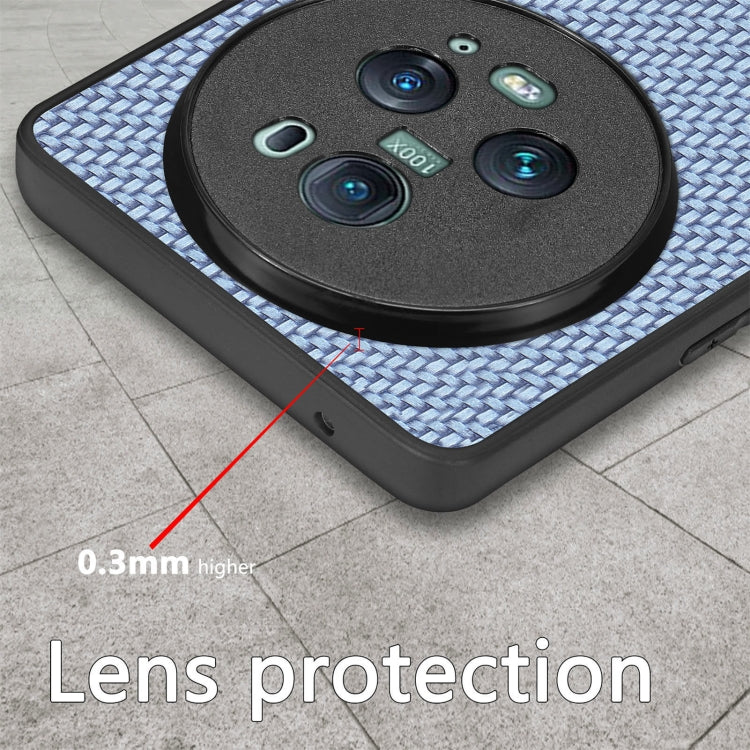 Cover posteriore in pelle con texture in fibra di carbonio, For Honor Magic5 Pro, For vivo X70