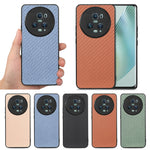 Cover posteriore in pelle con texture in fibra di carbonio, For Honor Magic5 Pro, For vivo X70