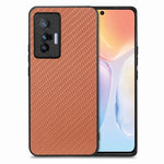 Cover posteriore in pelle con texture in fibra di carbonio, For Honor Magic5 Pro, For vivo X70