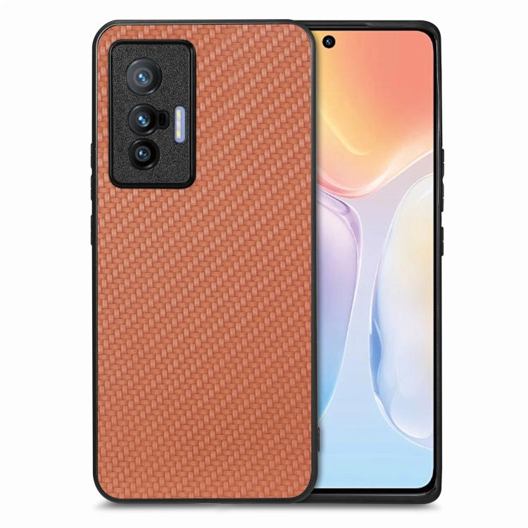Cover posteriore in pelle con texture in fibra di carbonio, For Honor Magic5 Pro, For vivo X70