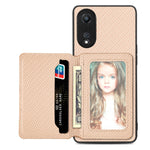 Custodia per telefono con borsa per carte magnetiche in fibra di carbonio, For OPPO A78, For OPPO A94 5G, For OPPO Find X6 Pro, For OPPO Find X6