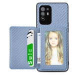 Custodia per telefono con borsa per carte magnetiche in fibra di carbonio, For OPPO A78, For OPPO A94 5G, For OPPO Find X6 Pro, For OPPO Find X6