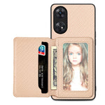 Custodia per telefono con borsa per carte magnetiche in fibra di carbonio, For OPPO Reno5 5G, For OPPO Reno7 5G, For OPPO Reno8 T 4G, For  vivo X70