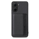 Custodia per telefono con borsa per carte magnetiche in fibra di carbonio, For vivo Y16, For vivo Y21, For Xiaomi 13 Lite, For Xiaomi Mi 11 Lite