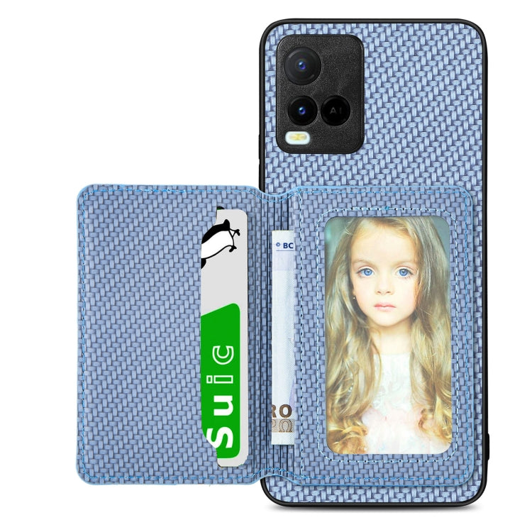 Custodia per telefono con borsa per carte magnetiche in fibra di carbonio, For vivo Y16, For vivo Y21, For Xiaomi 13 Lite, For Xiaomi Mi 11 Lite