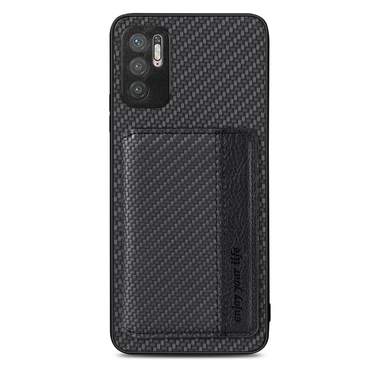 Custodia per telefono con borsa per carte magnetiche in fibra di carbonio, For Xiaomi Redmi Note 10 5G, For Xiaomi Redmi Note 12 5G Global, For OPPO A74 5G