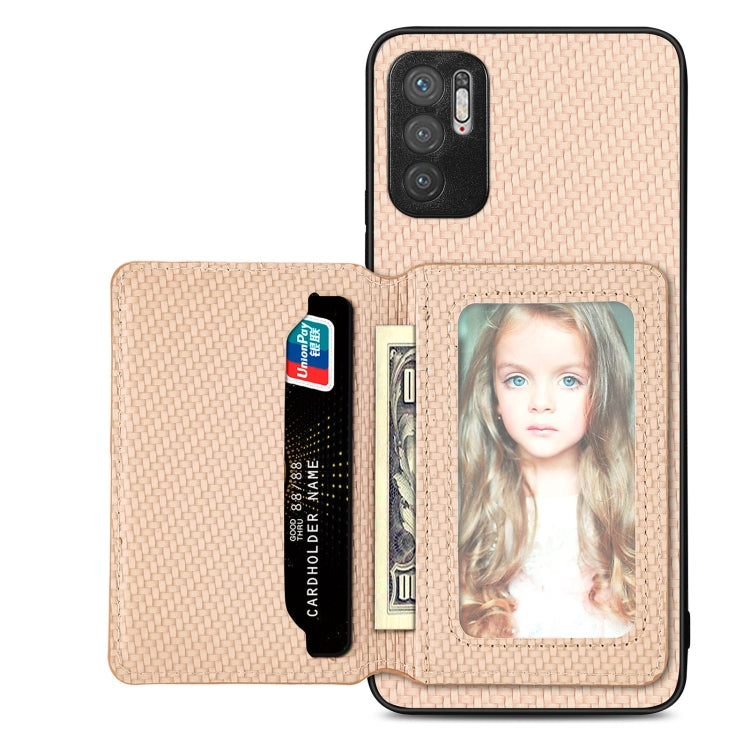 Custodia per telefono con borsa per carte magnetiche in fibra di carbonio, For Xiaomi Redmi Note 10 5G, For Xiaomi Redmi Note 12 5G Global, For OPPO A74 5G
