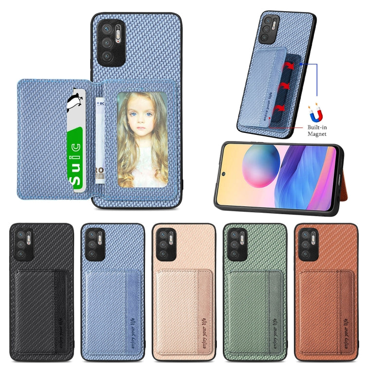 Custodia per telefono con borsa per carte magnetiche in fibra di carbonio, For Xiaomi Redmi Note 10 5G, For Xiaomi Redmi Note 12 5G Global, For OPPO A74 5G