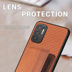 Custodia per telefono con borsa per carte magnetiche in fibra di carbonio, For Xiaomi Redmi Note 10 5G, For Xiaomi Redmi Note 12 5G Global, For OPPO A74 5G