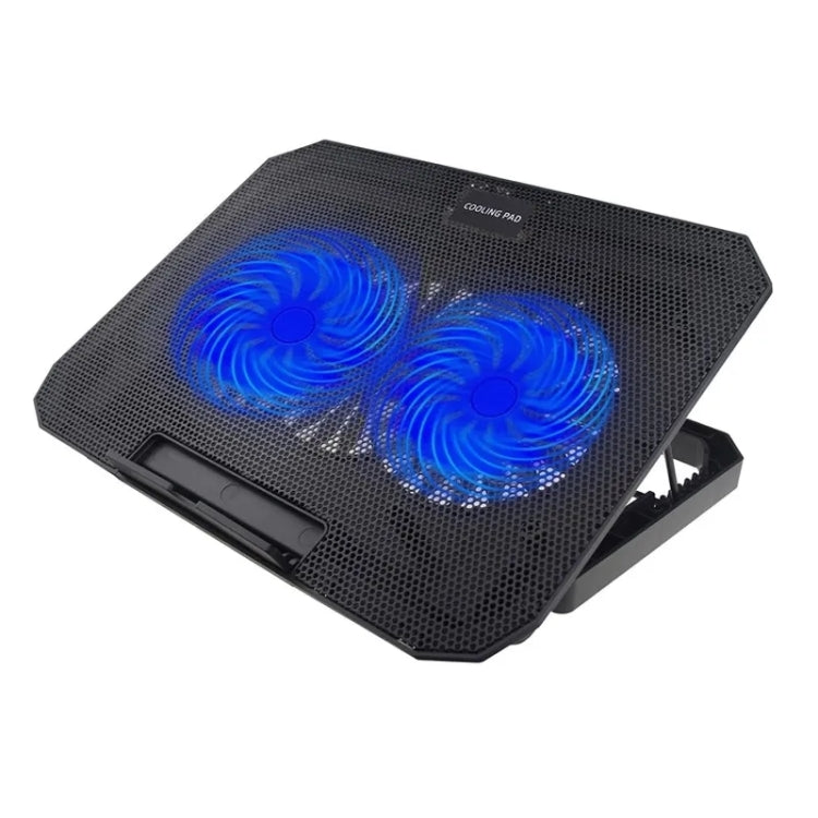 Porta USB N11 Supporto di raffreddamento per laptop desktop a doppia ventola regolabile in altezza a 8 marce, N11