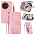 Custodia per telefono in pelle con cerniera fiore in rilievo, For Infinix Note 12 G96, For OnePlus Ace 2, For Tecno Pova Neo 5G, For vivo S15e