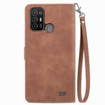 Custodia per telefono in pelle con cerniera fiore in rilievo, For ZTE Blade A52, For Samsung Galaxy A14 4G, For Samsung Galaxy A34 5G