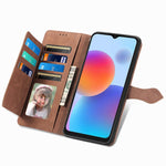 Custodia per telefono in pelle con cerniera fiore in rilievo, For ZTE Blade A52, For Samsung Galaxy A14 4G, For Samsung Galaxy A34 5G