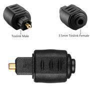 JUNSUNMAY Spina mini jack femmina ottica da 3,5 mm a connettore adattatore audio maschio Toslink digitale