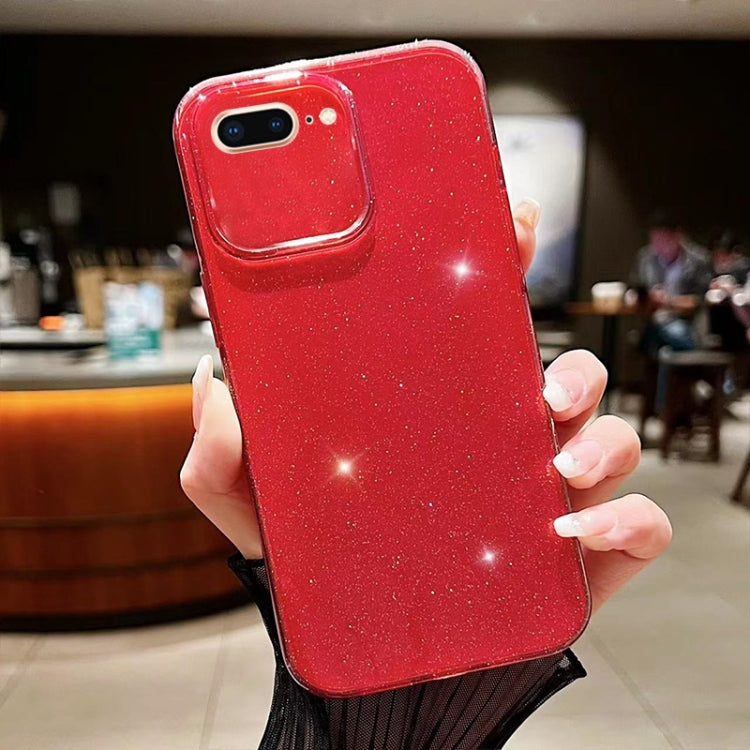 Custodia per telefono in TPU tinta unita Jelly Glitter, For iPhone SE 2022 / SE 2020 / 7 / 8, For iPhone 7 Plus / 8 Plus