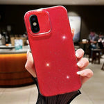 Custodia per telefono in TPU tinta unita Jelly Glitter, For iPhone X / XS, For  iPhone XR