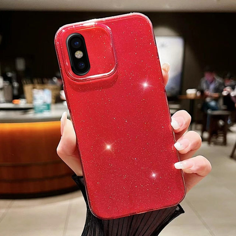 Custodia per telefono in TPU tinta unita Jelly Glitter, For iPhone X / XS, For  iPhone XR
