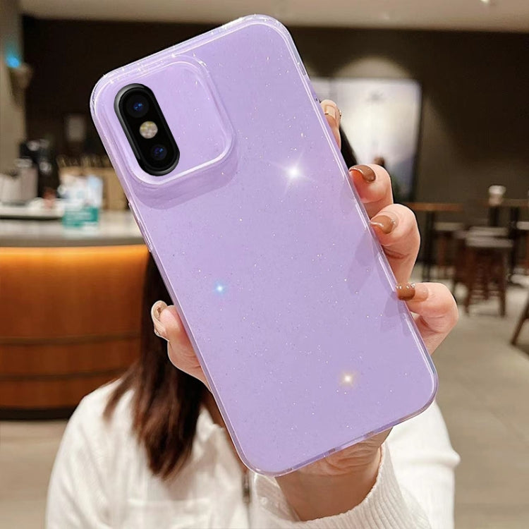 Custodia per telefono in TPU tinta unita Jelly Glitter, For iPhone X / XS, For  iPhone XR