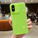 Custodia per telefono in TPU tinta unita Jelly Glitter, For iPhone X / XS, For  iPhone XR
