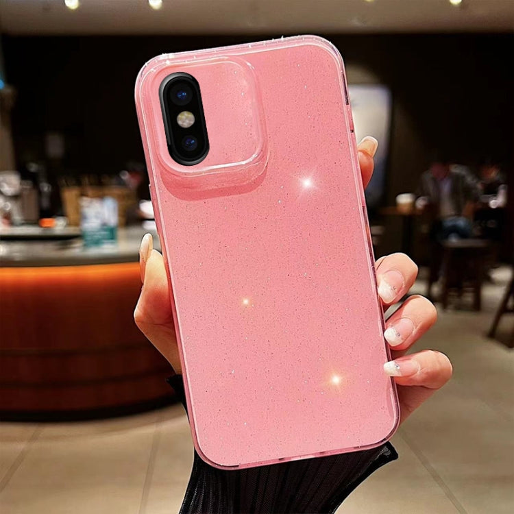 Custodia per telefono in TPU tinta unita Jelly Glitter, For iPhone X / XS, For  iPhone XR