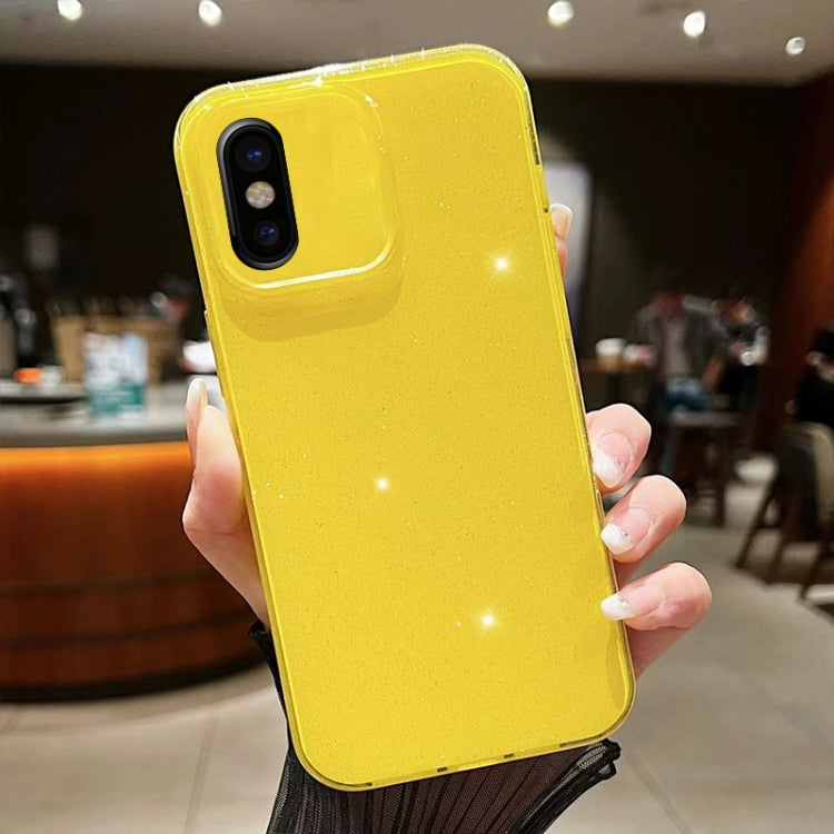 Custodia per telefono in TPU tinta unita Jelly Glitter, For iPhone X / XS, For  iPhone XR