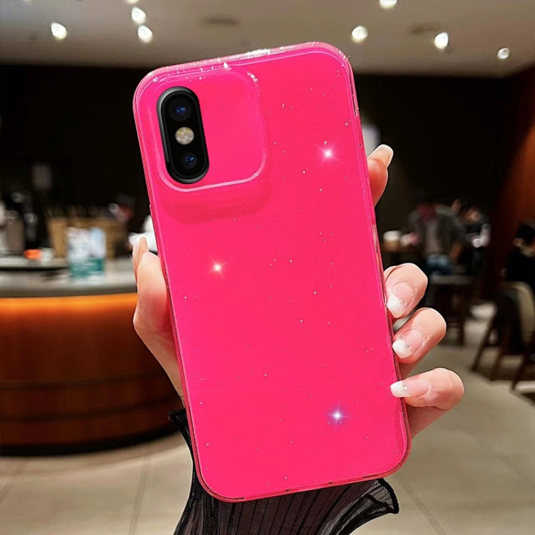 Custodia per telefono in TPU tinta unita Jelly Glitter, For iPhone X / XS, For  iPhone XR