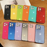 Custodia per telefono in TPU tinta unita Jelly Glitter, For iPhone X / XS, For  iPhone XR