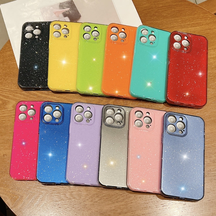 Custodia per telefono in TPU tinta unita Jelly Glitter, For iPhone X / XS, For  iPhone XR