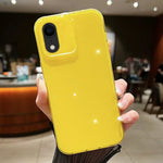 Custodia per telefono in TPU tinta unita Jelly Glitter, For iPhone X / XS, For  iPhone XR