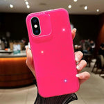 Custodia per telefono in TPU tinta unita Jelly Glitter, For iPhone XS Max, For iPhone 11 Pro
